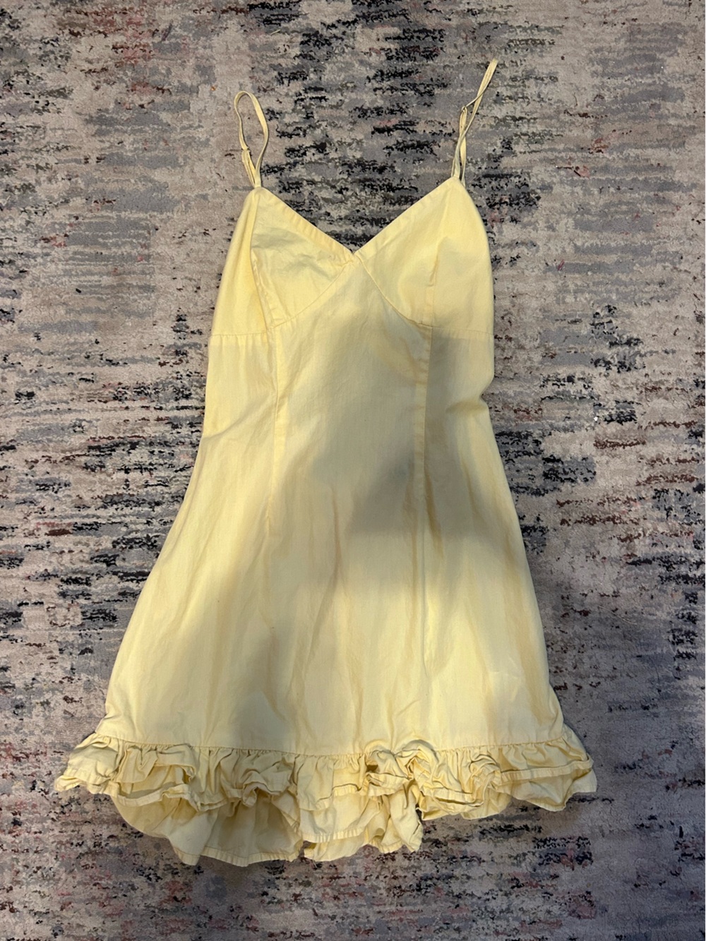 Forever 21 Yellow ruffle Dress